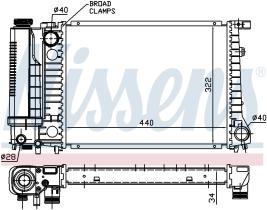 Nissens 60735A - RADIADOR BMW 3 E30(82-)318 I
