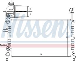 Nissens 61844 - RADIADOR LANCIA DEDRA(835)(89-)1.6