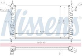  63050A - RADIADOR VAUXHALL ASTRA B(84-)1.6