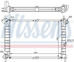 Nissens 63291A - RADIADOR VAUXHALL ASTRA F(91-)1.7 T
