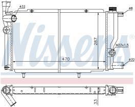 Nissens 63425 - RADIADOR PEUGEOT 205(741.20)(83-)1.