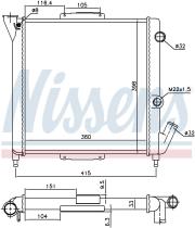 Nissens 63867 - RADIADOR RENAULT R 5 SUPER(84-)1.7