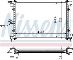 Nissens 651631 - RADIADOR VOLKSWAGEN POLO II(86C)(81