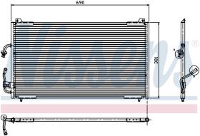 Nissens 94224 - CONDENSADOR PEUGEOT 406(8B.8E.8F)(9