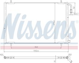 Nissens 94392 - CONDENSADOR PEUGEOT 206(2)(98-)1.6