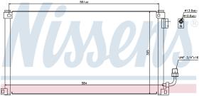 Nissens 94599 - CONDENSADOR CITROEN SAXO(S0.S1)(96-