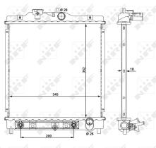 Nrf 516355 - RADIADOR ALU BRAZED HONDA CIVIC 91-