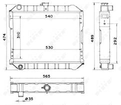 Nrf 52042 - RADIADOR CU NISSAN TERRANO II 96-