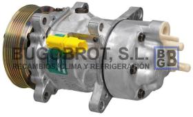 Bugobrot 511437 - COMPRESOR SANDEN SD-6V12 V-BRIDA P6