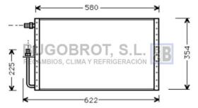 Bugobrot 60UV5001 - CONDENSADOR TIPO SANDEN DE FUJO PA.