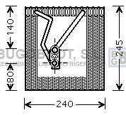 Bugobrot 70VWV241 - BATERIA EVAPORADORA PARA VW GOLF V