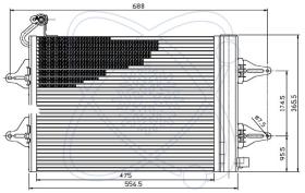 ElectroAuto 30A0009 - CONDENSADOR A/C->EQUIPO OR