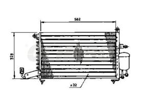 ElectroAuto 30A0016 - CONDENSADOR SEAT TOLEDO S3 R-134A