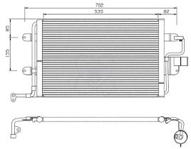 ElectroAuto 30A0020 - CONDENSADOR A/C->EQUIPO ORIGINAL SE