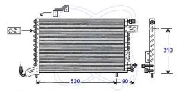 ElectroAuto 30B0003 - CONDENSADOR A/C P/EQUIPO ORIG.VW.