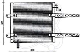 ElectroAuto 30B0006 - CONDENSADOR A/C->EQUIPO ORIGINAL VO