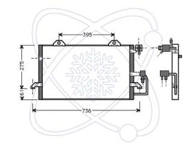 ElectroAuto 30B0029 - CONDENSADOR A/C->EQUIPO ORIGINAL AU