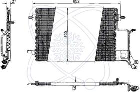 ElectroAuto 30B0032 - CONDENSADOR A/C->EQUIPO ORIGINAL AU