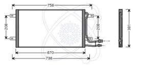 ElectroAuto 30B0054 - CONDENSADOR A/C->EQUIPO ORIGINAL VO