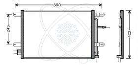 ElectroAuto 30B0060 - CONDENSADOR A/C->EQUIPO ORIGINAL AU