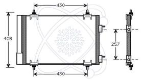 ElectroAuto 30C0056 - CONDENSADOR A/C->EQUIPO ORIGINAL CI