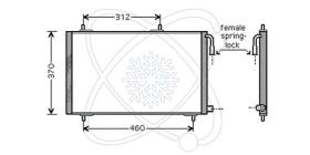 ElectroAuto 30C0067 - CONDENSADOR A/C->EQUIPO ORIGINAL PE