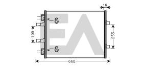 ElectroAuto 30C54027 - CONDENSADOR VAUXHALL