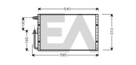 ElectroAuto 30C99016 - CONDENSADOR ESTANDAR TIPO SANDEN