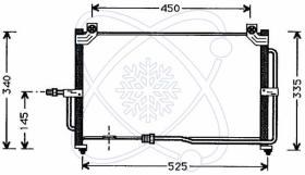 ElectroAuto 30D0019 - CONDENSADOR A/C->EQUIPO ORIGINAL CH