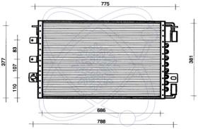 ElectroAuto 30D0030 - CONDENSADOR A/C->EQUIPO ORIGINAL CH