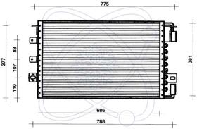  30D0030 - CONDENSADOR A/C->EQUIPO ORIGINAL CH