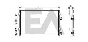 ElectroAuto 30D0047 - CONDENSADOR A/C->EQUIPO ORIGINAL CH