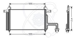  30F0013 - CONDENSADOR A/C->EQUIPO ORIGINAL FI