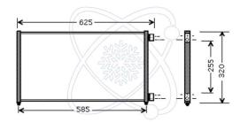  30F0014 - CONDENSADOR A/C->EQUIPO ORIGINAL FI