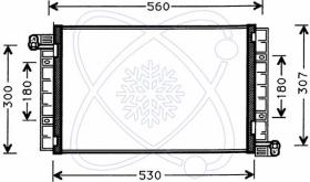  30F0043 - CONDENSADOR A/C P/EQUIPO ORIG.FIAT