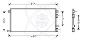 ElectroAuto 30F0063 - CONDENSADOR A/C->EQUIPO ORIGINAL IV