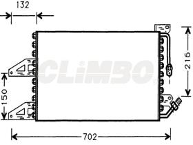 ElectroAuto 30F0066 - CONDENSADOR A/C->EQUIPO ORIGINAL FI