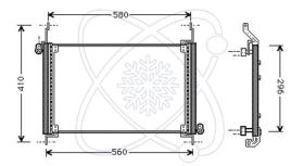 ElectroAuto 30F0080 - CONDENSADOR A/C->EQUIPO ORIGINAL FI