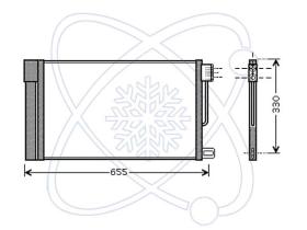 ElectroAuto 30F0088 - CONDENSADOR A/C->EQUIPO ORIGINAL AL