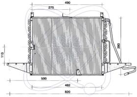 ElectroAuto 30G0012 - CONDENSADOR A/C P/EQUIPO ORIG.FORD