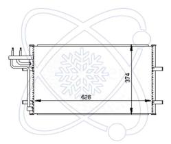 ElectroAuto 30G0033 - CONDENSADOR A/C->EQUIPO ORIGINAL FO