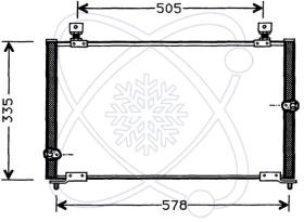 ElectroAuto 30H0006 - CONDENSADOR A/C->EQUIPO ORIGINAL HO