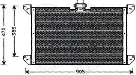 ElectroAuto 30K0003 - CONDENSADOR A/C->EQUIPO ORIGINAL SC