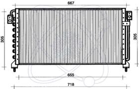 ElectroAuto 30L0005 - CONDENSAD.A/C P/EQUIPO ORIG.SUBARU