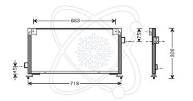 ElectroAuto 30L0010 - CONDENSADOR A/C->EQUIPO ORIGINAL SU