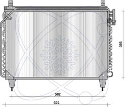 ElectroAuto 30M0014 - CONDENSAD.A/C P/EQUIPO ORIG.M.-BENZ