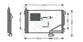 ElectroAuto 30M0096 - CONDENSADOR A/C->EQUIPO ORIGINAL ME