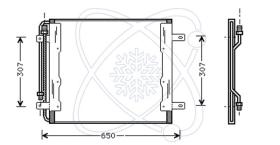 ElectroAuto 30M0098 - CONDENSADOR A/C->EQUIPO ORIGINAL ME