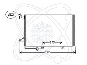 ElectroAuto 30M0103 - CONDENSADOR A/C->EQUIPO ORIGINAL ME