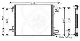 ElectroAuto 30M0121 - CONDENSADOR A/C->EQUIPO ORIGINAL ME